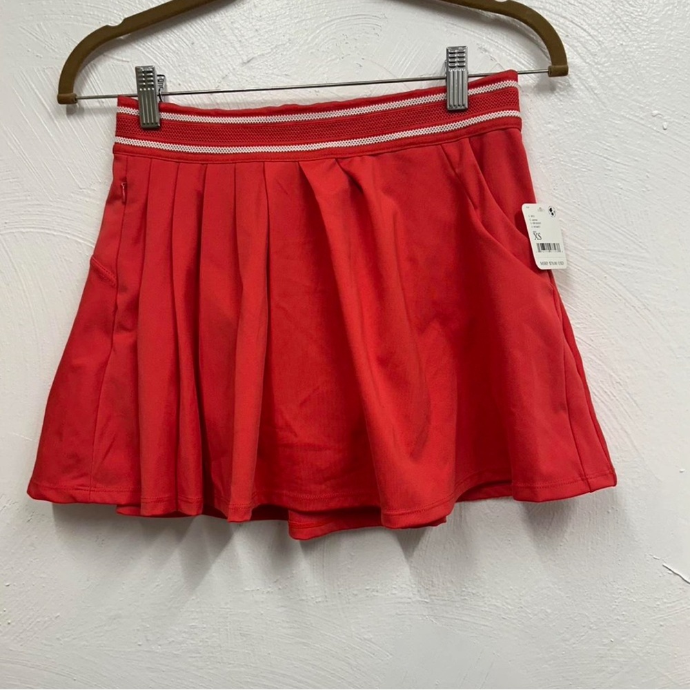 Free People Coral Pleated Women's Tennis / golf Skirt NWT